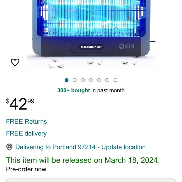 Bug Zapper Indoor, Electric Fly Mosquito Traps Zapper Killer -20W High-Efficienc - Picture 6 of 6